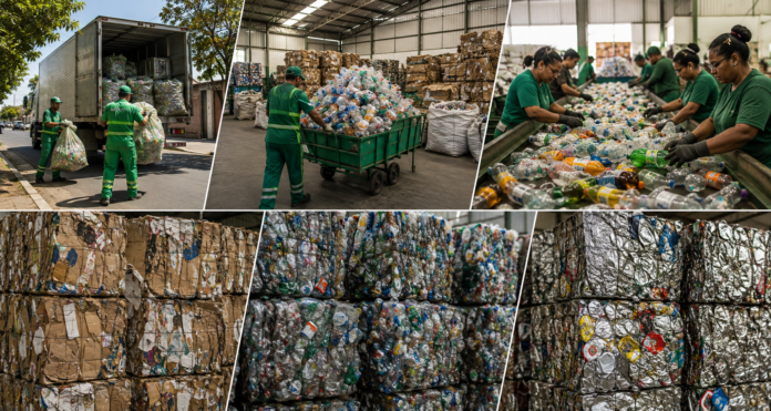 Do descarte à transformação: o caminho do material reciclável Do descarte à transformação: o caminho do material reciclável